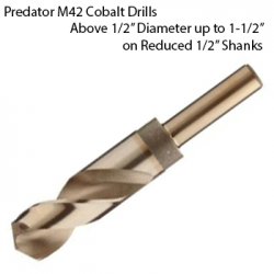Large Cobalt Drill Bits 9/16 Up To 1-1/2 inches