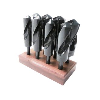 High Speed Steel Jumbo Drill Bit Set Silver and Deming