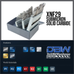 carbide drill bit set with information