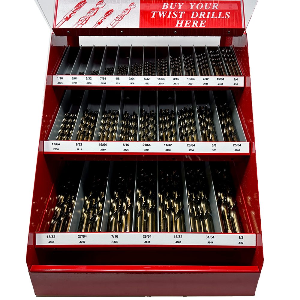 Cobalt Predator Jobber Drill Bit Display Retail Set Drill Bit Warehouse