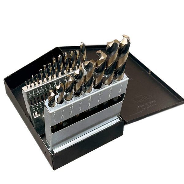 High speed steel jobber length drill bit set