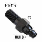 Adapter to go from 1-1/4"-7 to Hilti BI + arbor