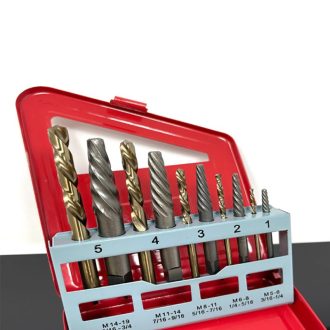 SCREW EXTRACTOR & COBALT LEFT HAND DRILL SET