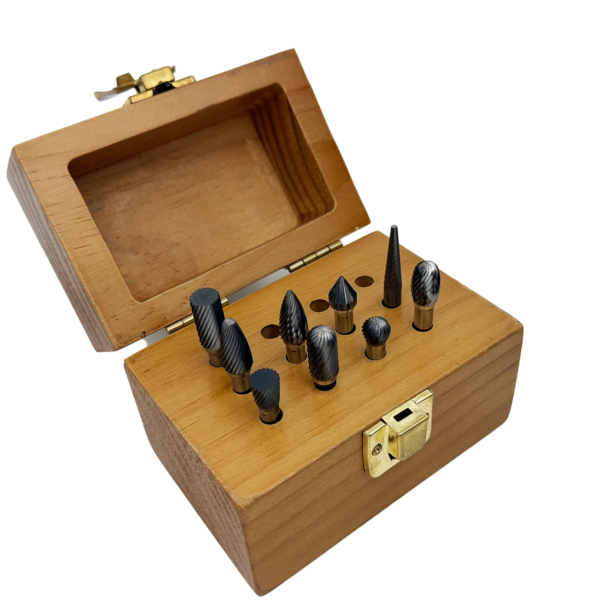 9 Pc Single Cut Carbide Burr Set