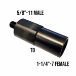 Core drill adapter 5/8-11 male to 1-1/4-7 Female