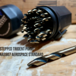 Stepped trident point NAS907 aerospace standard drill bit from Trident T-300 set