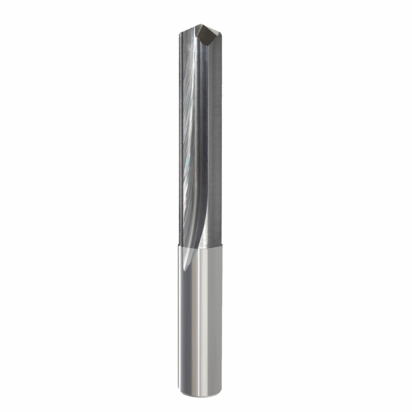 Carbide Straight Flute Drill Bit on white background