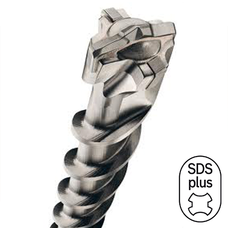 1/4 in. x 6 in. 2-Cutter SDS-PLUS Carbide Drill Bit