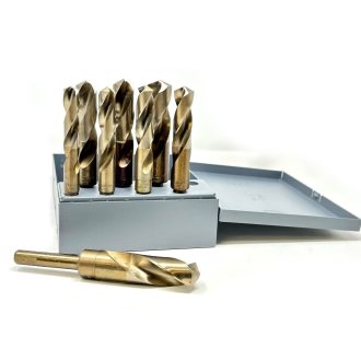 Cobalt Silver and Deming 1/2" reduced shank drill bit set for hardened material