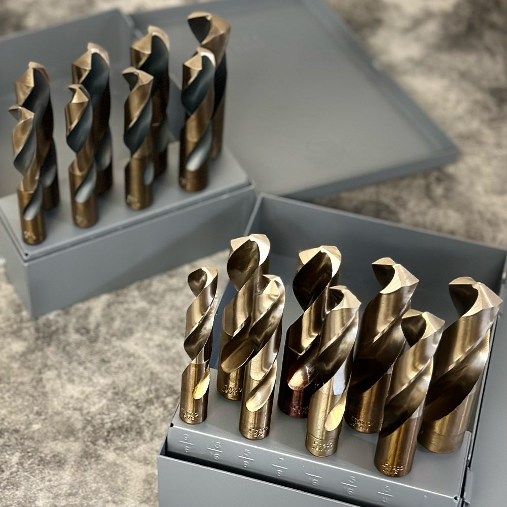 Silver and Deming Cobalt and High Speed Steel 8pc Drill Bt Sets