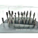 Retail Display containing 24 carbide rotary burr drill bits