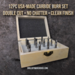 Carbide Rotary Burr Set - double cut - made in usa