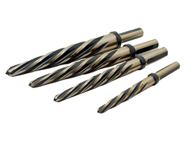 4pc USA made hole expansion reamer set with 3 flat shank