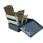 25 piece M42 Cobalt Metric Jobber length drill bit set