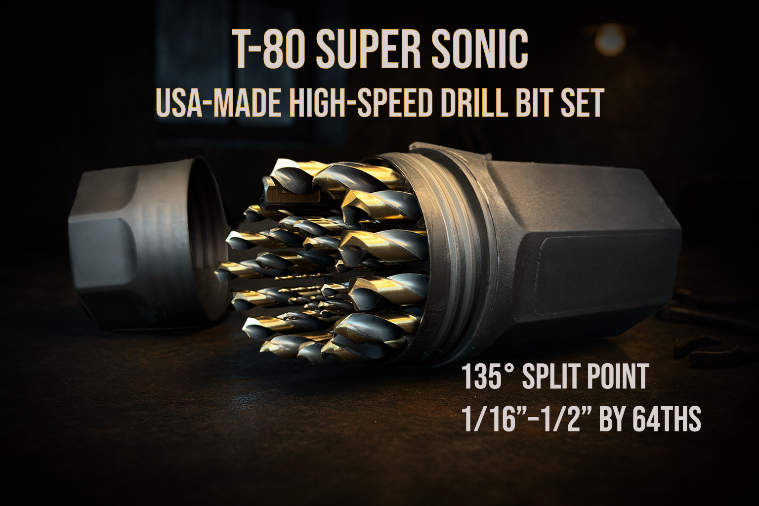 T-80 Super Sonic HSS Drill bit Set