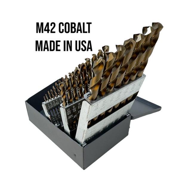 m42 cobalt jobber drill bit set open
