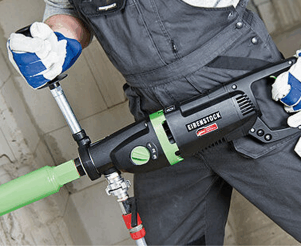 ETN 162/3 P Core Drill Hand Held in Use