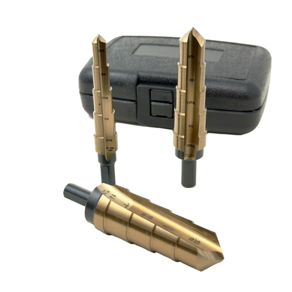 3-Piece HSS Hole Expansion Step Reamer Set