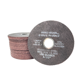 ToolGuy HardWear 4-1/2 inch high-performance abrasive cut-off wheels