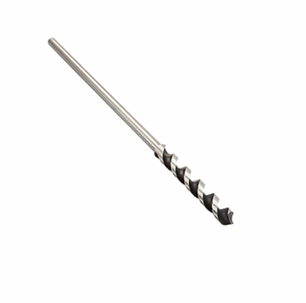 Slender metal drill bit featuring a long straight shaft and compact spiral cutting tip, isolated against white.