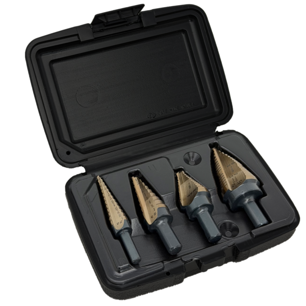 Step Drill Bit Set 4 piece